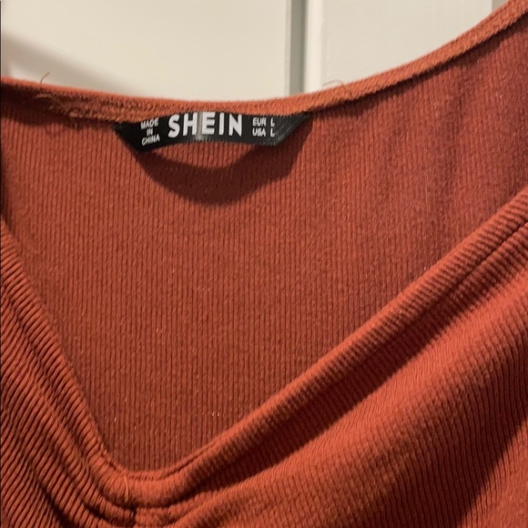 Brown Ruched Shein Dress - Picture 2 of 6